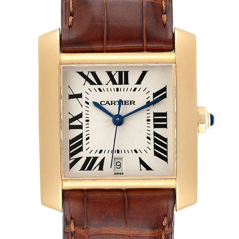 cartier w5000156|Cartier Tank Francaise Large Yellow Gold Automatic W5000156.